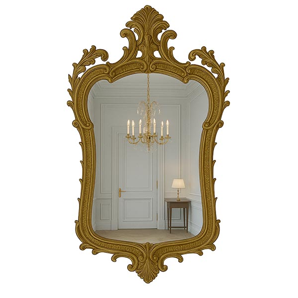 Brass mirror