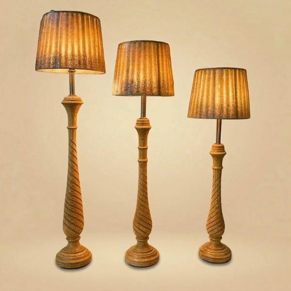 Wooden Floor Lamp