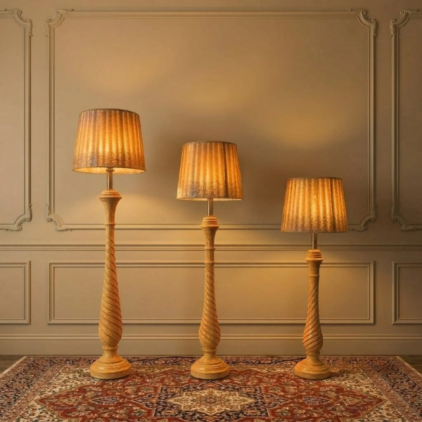 Wooden Floor Lamp
