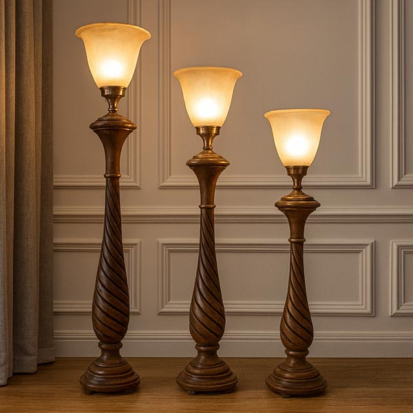 Wooden Floor Lamp