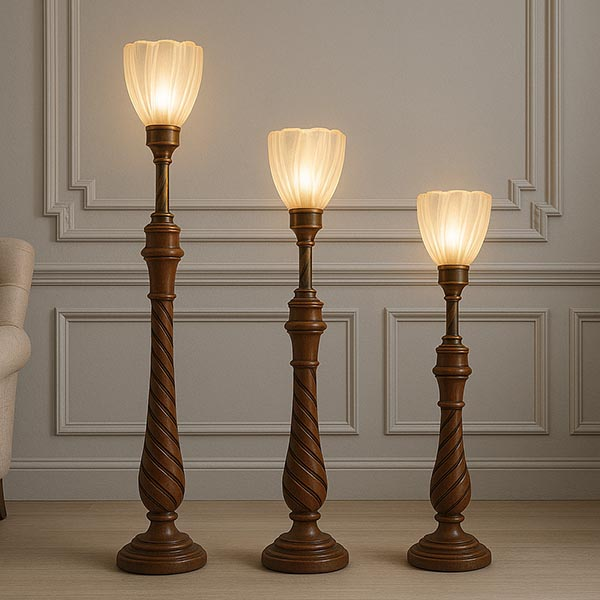 Wooden Floor Lamp