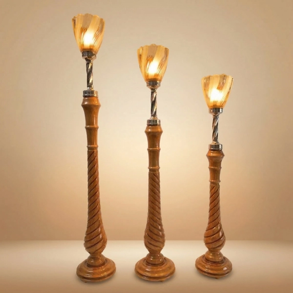 Wooden Floor Lamp